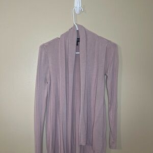 Express Soft Blush Open Front Cardigan